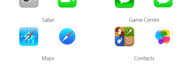 iOS 7 VS iOS 6 – Icon Differences and Disappointments [INFOGRAPHIC]