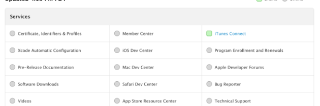 Apple Rolls out Developer Portal Status Page